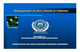 Management of 2011 Floods in Pakistan