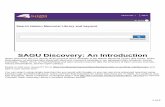 SAGU Discovery Tutorial