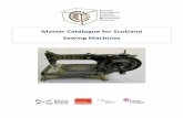Master Catalogue for Scotland Sewing Machines - STICK