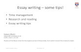 Essay writing – some tips!