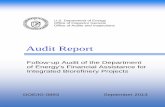 Follow-up Audit of the Department of Energy's Financial Assistance ...