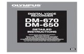 DM-670/DM-650 DETAILED INSTRUCTIONS