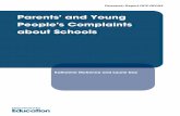Parents' and Young People's Complaints about Schools