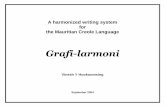 A harmonized writing system for the Mauritian Creole Language ...
