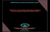 How we manage the teacher work force in India