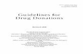 Guidelines for Drug Donations