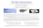 730V-xW, V-Dipole Antenna for 7MHz Expanded Band