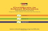 Certificate in School Nutrition Program Guide