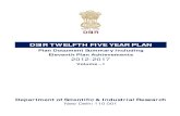 DSIR TWELFTH FIVE YEAR PLAN 2012-2017