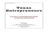 Lessons in Entrepreneurship and Free Enterprise
