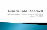 FSIS Labeling and Program Delivery Staff (LPDS)
