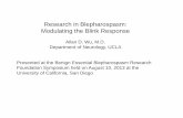 Research in blepharospasm: modulating the blink reflex