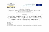 Status Report on the Adoption of MOOCs in Higher Education in ...