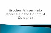Brother printer help accessible for constant guidance