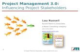 Project Management 3.0: Influencing Project Stakeholders