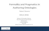 The Pragmatics and Formality of Authoring OntologiesOdsl 2016