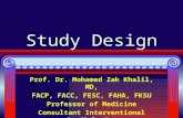 Study design of Prof Zak