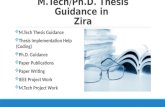 M.Tech/Ph.D. Thesis Guidance in Zira