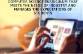Computer science curriculum based on Program learning outcomes and objectives