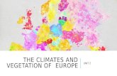 The climates and vegetation of  Europe, María López-Pardo
