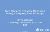 Five Physical Security Measures Every Company Should Adopt