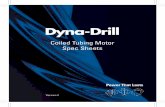 Coiled Tubing Motor Spec Sheets