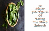 10 major side effects of eating too much spinach