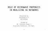 ROLE OF MICROWAVE PHOTONICS IN REALIZING 5G NETWORKS