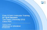 Q+A Free CCNA1 Instructor Training (Feb to July 2017)
