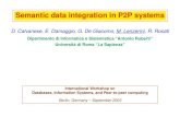 Semantic data integration in P2P systems