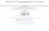 Clinical Psychological Science