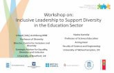 Inclusive leadership to support diversity in education sector