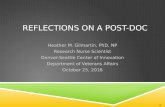 Reflections On a Post-Doc