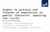 Rights to privacy and freedom of expression in public libraries: squaring the circle