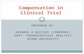 Compensation in clinical trial