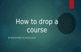 How to drop a course