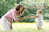 4 Tips for Making Good Impressions as an Au Pair