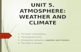 Unit 5. Weather and climate