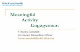 Frances Campbell - QLD Health - Meaningful Activity Engagement for Persons Living with Dementia