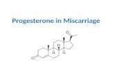 Progeterone in Miscarriage