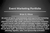 Brian Klioze_Event Marketing Portfolio