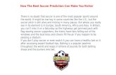 How the best soccer prediction can make you richer