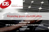 Financing green electrification