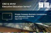 Webinar Slides: Private Company Business Combination and Valuation Overview