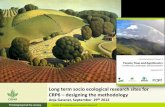 Long term socio ecological research sites for CRP6 – designing the methodology