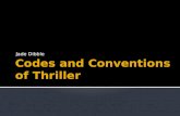 Codes and conventions of thriller