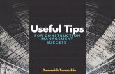 Domenick Tonacchio | Useful Construction Management Tips