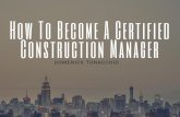 Domenick Tonacchio: How To Become A Certified Construction Manager