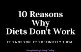 10 Reasons Why Diets Don't Work