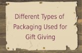 Different Types of Packaging Used for Gift Giving